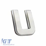 image-26-Chrome Sticker Letter 3D ''U'' 2.7cm x 2.5cm 1 Piece