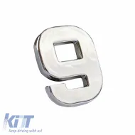 image-29-Chrome Sticker Letter 3D ''9'' 2.7cm x 2.5cm 1 Piece