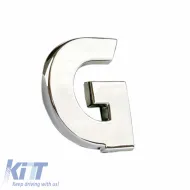 image-38-Chrome Sticker Letter 3D ''G'' 2.7cm x 2.5cm 1 Piece