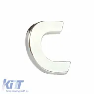 image-48-Chrome Sticker Letter 3D ''C'' 2.7cm x 2.5cm 1 Piece