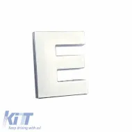 image-63-Chrome Sticker Letter 3D ''E'' 2.7cm x 2.5cm 1 Piece