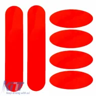 image-36-Reflective Stickers Large 3M KIT Package 6 Pieces Orange Fluorescent 24694