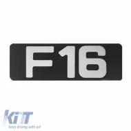 image-46-Sticker Mark ''F16'' 20.5cm x 7.5cm With Enamel Coating 1 Piece