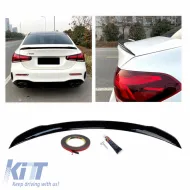 image-0-Trunk Spoiler suitable for Mercedes-Benz A-Class V177 18+ 4D Sedan Glossy Black From Abs Plastic