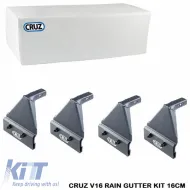 image-18-Fixation Kit suitable for Roof Bars & Racks CRUZ LCV 933-072 Raingutter Universal V16 16cm Set of 4 Pieces