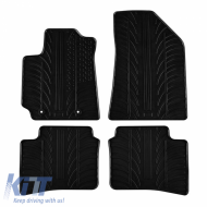 image-10-Rubber Car Mats Gledring 0417 suitable for Hyundai I10 Hatchback 2020- Manual Black 4 Pieces