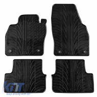image-19-Rubber Car Mats Gledring 0706 suitable for Audi A1 GB 2018+ Black 4 Pieces