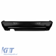 image-6-Rear bumper suitable for BMW 5 E39 95-03 Sedan M5 look with single outlet with PDC holes