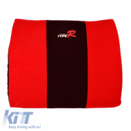 image-42-Back Support Cushion Type-R 35x30cm Red / Black 1 Pc 11138