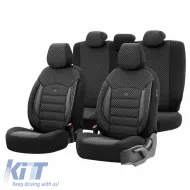 image-27-Seat Covers Otom Sport Plus Design Universal Cotton / Rachel / Artificial Leather Front / Rear Set 11 Pieces Black SPTPLS-101
