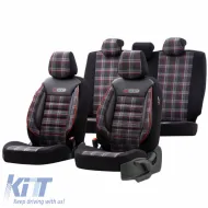 image-36-Seat Covers Otom GTI Sports Design Universal Jacquard / Lacost / Artificial Leather Front / Rear Set 11 Pieces Black - Red GTI-801