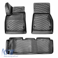 image-39-Car Mats 3D from Rubber TPE suitable for Tesla Model S 2014-2020 Rizline 4 Pcs Black