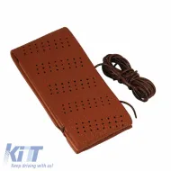 image-26-Steering Wheel Cover Leatherette Wide With Cord Brown Medium 38cm