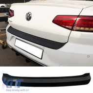 image-12-Rear Bumper Protector suitable for VW Passat B8 2015+ Sedan from ABS Plastic Black