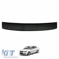 image-51-Rear Bumper Protector suitable for Skoda Octavia III (3) 5E 13-20 Sedan from ABS Plastic Black
