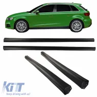image-16-Side Skirts suitable for Audi A3 8V 16-20 Hatchback/Sportback from ABS plastic, 2 pcs
