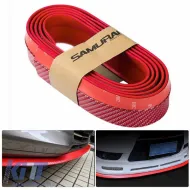 image-41-Front Spoiler Universal Samurai Lip Safe & Style 2500mm Red Carbon 1 pc