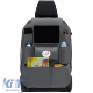 image-0-Car Back Seat Organizer Otom Exclusive From Artificial Leather Grey Color 77.5cm x 49cm Universal 1 Piece ORG-102