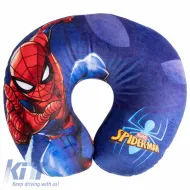 image-2-Travel Neck Pillow suitable for Kids Marvel's Spider-Man 27cm x 23cm Blue 1 Piece