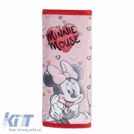 image-64-Seat Belt Cover suitable for Minnie Mouse ''Hearts'' Velvet Pink 1 Piece