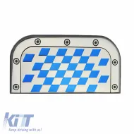 image-13-Exhaust Heat Shield Sticker Silver / Blue 18x9cm 1 Piece