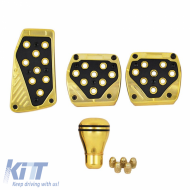 image-64-Pedal Aluminium Universal Deluxe Sports Kit Gold Set 5 Pieces
