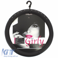 image-13-Steering Wheel Cover ''Black Diamonds'' With Encrusted Diamonds Medium 37-39cm