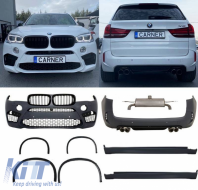 image-27-Body Kit suitable for BMW X5 F15 13-18 X5M Look Set 41 Pcs