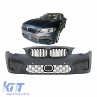 image-29-Front Bumper suitable for BMW 5 F10 10-17 Look M5 F90/G30 with Grille & PDC