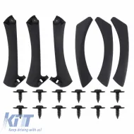 image-25-Door Handle Set (inside car) suitable for Bmw 3 E90 05-11 Right & Left Front & Rear Door 6 Pcs Black