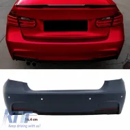 image-58-Rear Bumper suitable for BMW 3 F30 11-19 M-Tech Look with PDC
