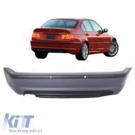 image-61-Rear bumper suitable for BMW 3 E46 99-05 Sedan M-Tech with PDC