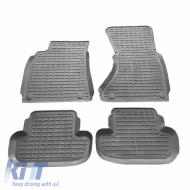 image-30-Car Mats 3D from Rubber suitable for Audi A5 Coupe 8T 07-15 ''Star Diamond'' 4 Pcs Grey