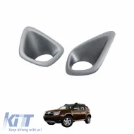image-7-Front Bumper Fog Lamp Frames suitable for Dacia Duster 2018+ Silver Color 2 Pieces