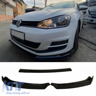 image-29-Front Spoiler suitable for VW Golf VII (7.5) 17-20 Standard Bumper Black Color Made from ABS Plastic 3 Pieces