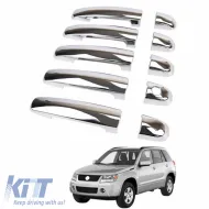 image-31-Chrome Door Handle Covers suitable for Suzuki Grand Vitara 2005-2015 8 Pcs Stainless Steel