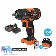 image-36-Impact Wrench 20V 350Nm with Battery 4.0Ah and Accessories Krausmann U76020-14SB