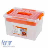 image-35-Plastic Storage Box With Cap Transparent 40.4x30.4x25.7cm 22Lt Tactix 320266