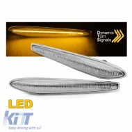 image-2-Side Fender Indicators suitable for Alfa Romeo 159/ Brera/ Spider 05-10 White Led Dynamic 2 pcs
