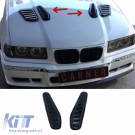 image-15-Bonnet Air Vent suitable for BMW GTR Style 33 x 11 x 1.5cm Black 2 Pcs