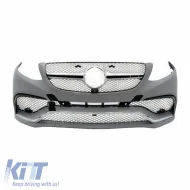 image-21-Front Bumper suitable for Mercedes-Benz GLE Coupe C292 2015-2019 GLE63 A Design Look With Grill