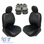 image-41-Seat Covers Bossi Imperial Universal Leather Front / Rear Set 11 Pieces Black 6332