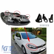image-76-Headlight Tap Repair Right Kit suitable for VW Golf VI (6) 08-13