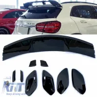 image-59-Roof Spoiler suitable for Mercedes-Benz GLA X156 14-19 A Design GLA45 Look Glossy Black from ABS Plastic