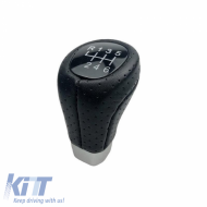 image-71-Shift Knob suitable for BMW Black / Silver with 6 Speed E90 Look