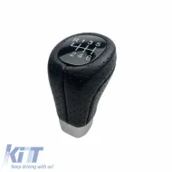 image-29-Shift Knob suitable for BMW Black / Silver with 6 Speed E90 Look