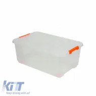 image-34-Plastic Storage Box With Cap Transparent 58x37.5x23.5cm 35Lt Tactix 320280