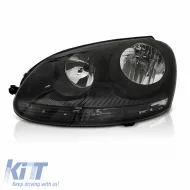 image-13-Headlight Left Suitable for VW Golf V (5) 03-08 Black GTI H7/H7 With Motor TYC