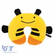 image-63-Travel Neck Pillow Happy Confort Bee 27cm x 23cm Black-Yellow 1 Piece