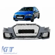 image-31-Front Bumper suitable for Audi A3 8V 16-18 Hatchback / Sportback Facelift RS3 Look